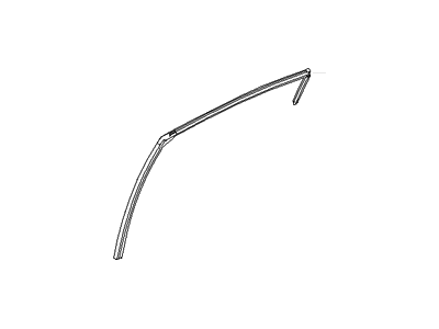 Hyundai 83530-3X000 Run-Rear Door Window Glass, LH