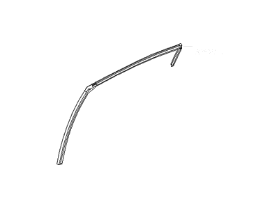 Hyundai 83540-3X000 Run-Rear Door Window Glass, RH