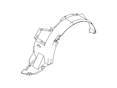 Hyundai 86812-39000 Front Wheel Guard Assembly, Right