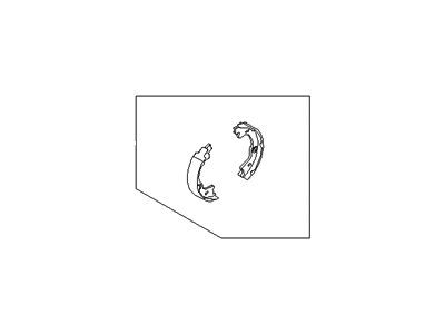 Hyundai 58305-2HA10 Shoe & Lining Kit-Rear Parking Brake