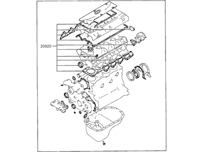 Hyundai 20910-33C03 Gasket Kit-Engine Overhaul