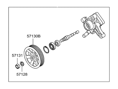 Hyundai 57100-3M100 Pump Assembly-Power Steering Oil