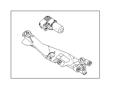 Hyundai 98100-3N000 Windshield Wiper Motor & Link Assembly