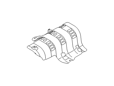 Hyundai 28795-1R000 Panel-Heat Protector, Rear