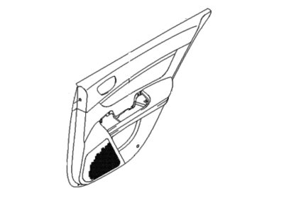 Hyundai 83350-3K010-QD Rear Door Armrest Assembly, Left