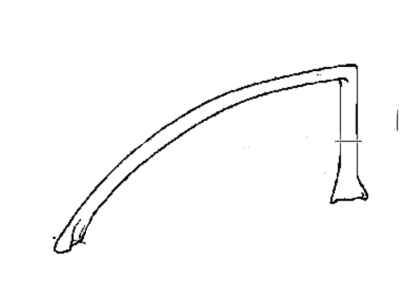 Hyundai 82150-27001-LK Weatherstrip-Door Opening Upper, LH