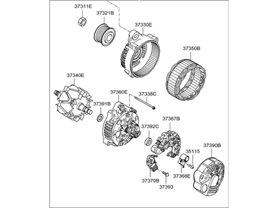 Kia 373003C120 Generator Assembly