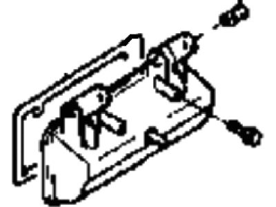 Hyundai 83650-33100-CW Rear Exterior Door Handle Assembly, Left