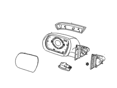 Hyundai 87620-3J300 Mirror Assembly-Outside Rear View, RH