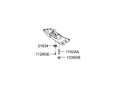 Hyundai 21730-J6400 CROSSMEMBER Assembly-T/M MTG