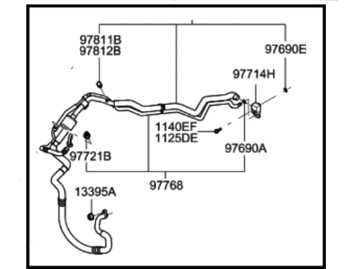 Hyundai 97763-2B350 Hose-Cooler Line Suction