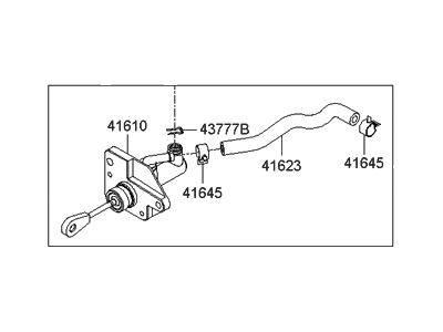 Hyundai 41605-2E070 Clutch Master/Cylinder & Hose