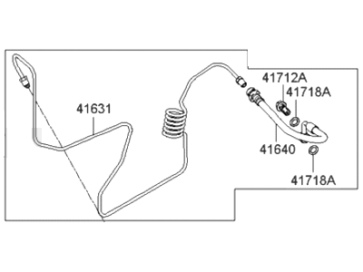 Kia 416302E100 Clutch Tube Assembly