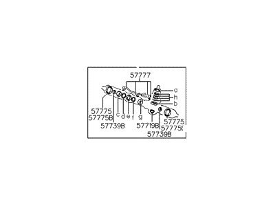 Hyundai 57790-28A01 Seal Kit-Power Steering Gear