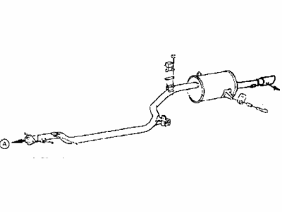 Hyundai 28700-24542 Pipe-Tail With Muffler