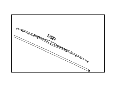 Hyundai 98350-2H000 Wiper Blade Assembly, Driver