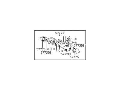 Hyundai 57790-24A00 Seal Kit-Power Steering Gear