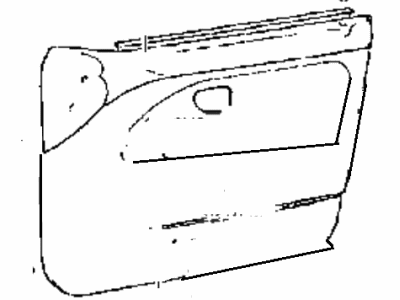Hyundai 82231-22200 Weatherstrip-Front Door Belt Inside LH