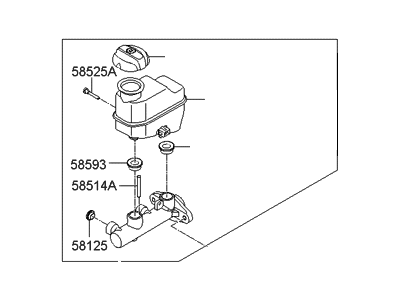 Hyundai 58510-3M000 Cylinder Assembly-Brake Master