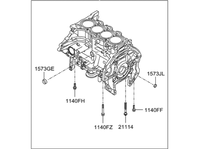 Kia 211002E091 Block Assy-Cylinder
