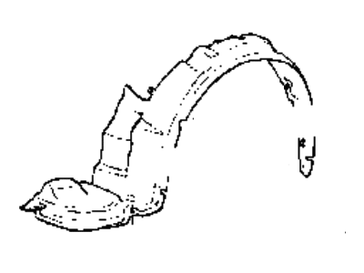 Hyundai 86812-24000 Front Wheel Guard Assembly, Right