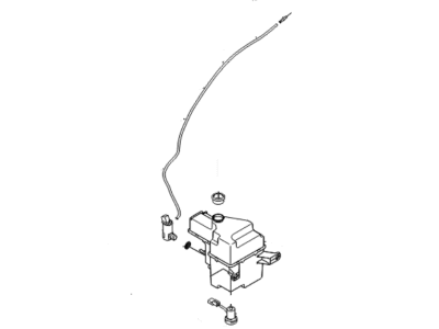 Hyundai 98610-2M000 Reservoir & Pump Assembly-Washer