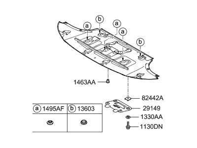 Hyundai 29110-B1210 Panel Assembly-Under Cover, Front