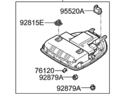 Hyundai 92800-B1520-SG2 Overhead Console Lamp Assembly