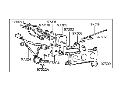 Hyundai 97250-24110 Heater Control Assembly