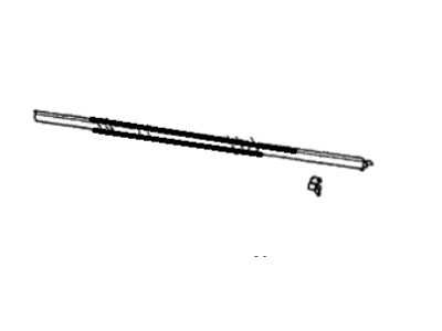 Hyundai 83210-21041 Weatherstrip Assembly-Rear Door Belt Outside LH