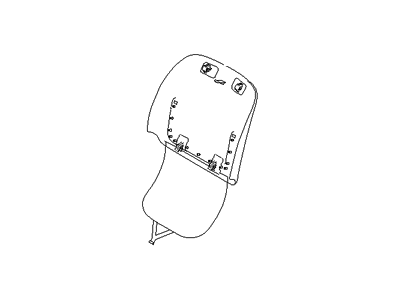 Hyundai 88390-3M000-BAW Pocket Assembly-Front Seat Back