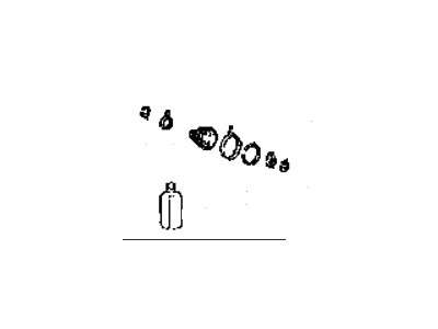 Hyundai 49506-24A01 Boot Kit-Front Axle Differential Side