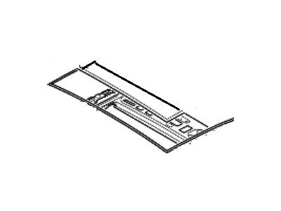Hyundai 81619-2W000 W/STRIP-PANORAMAROOF RR Glass