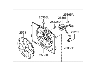 Hyundai 25380-1F251 Blower Assembly