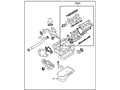 Hyundai 20910-37A04 Gasket Kit-Engine Overhaul