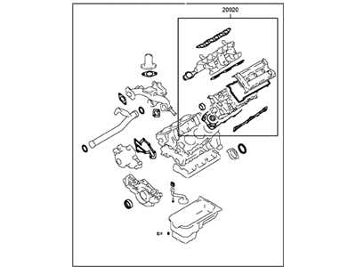Kia 2091037A04 Gasket Kit-Engine Ov