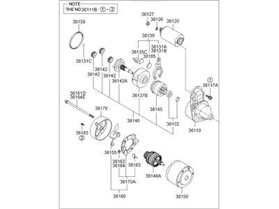 Kia 3610023070 Starter Assembly