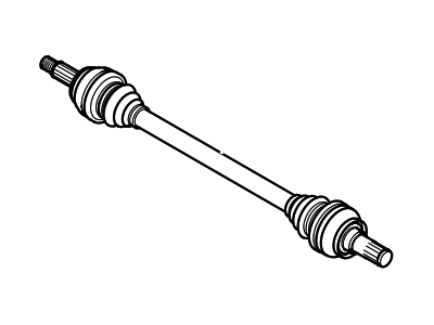 Hyundai 49650-3M000 Shaft Assembly-Drive Rear, RH