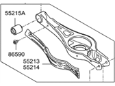 OEM 2018 Hyundai Sonata Arm Complete-Rear Lower, LH - 55210-E6700