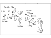 OEM 2006 Hyundai Elantra CALIPER Kit-Front Brake, RH - 58190-2DA41