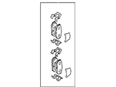 OEM 1995 Hyundai Elantra Rear (Disc Brake) Pad Kit - 58302-28A01