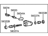 OEM 2000 Hyundai Elantra Cylinder Assembly-Wheel - 58330-28001