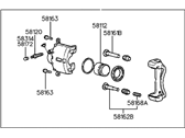 OEM 1997 Hyundai Tiburon CALIPER Kit-Front Brake, RH - 58190-29A20