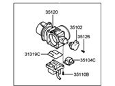 OEM Hyundai XG300 Body Assembly-Throttle - 35100-39050