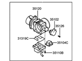 OEM 2003 Hyundai XG350 Body Assembly-Throttle - 35100-39050