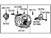 OEM 2000 Hyundai Sonata Body Assembly-Throttle - 35100-38310