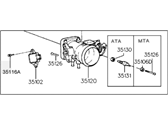 OEM 1998 Hyundai Elantra Body Assembly-Throttle - 35100-23051