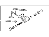 OEM 1999 Hyundai Accent Cylinder Assembly-Wheel, LH - 58330-22000