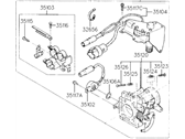 OEM Hyundai Excel Body Assembly-Throttle - 35100-24600