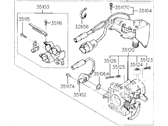 OEM 1994 Hyundai Excel Body Assembly-Throttle - 35100-24600